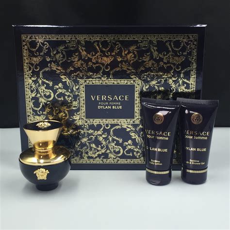 versace dylan blue mujer set|Versace Dylan Blue gift set.